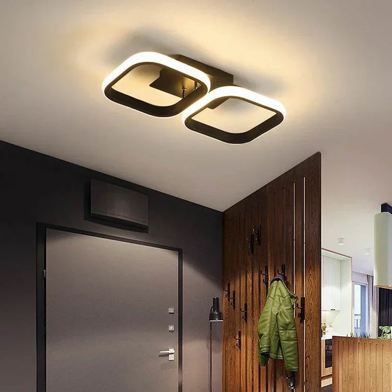 plafonnier led moderne rond carré pour décoration intérieure - vue 6 sur 10