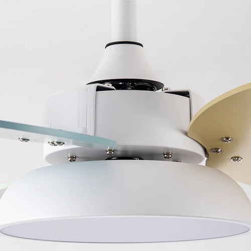 suspension ventilateur led moderne avec télécommande - vue 6 sur 8