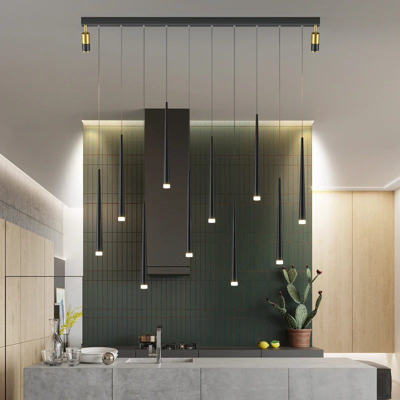 lustre moderne lumineux à économie d'énergie pour une ambiance chaleureuse - vue 4 sur 14