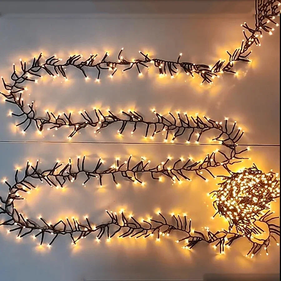 guirlande lumineuse de noël 2000 led étanche pour extérieur 8 modes - vue 1 sur 8