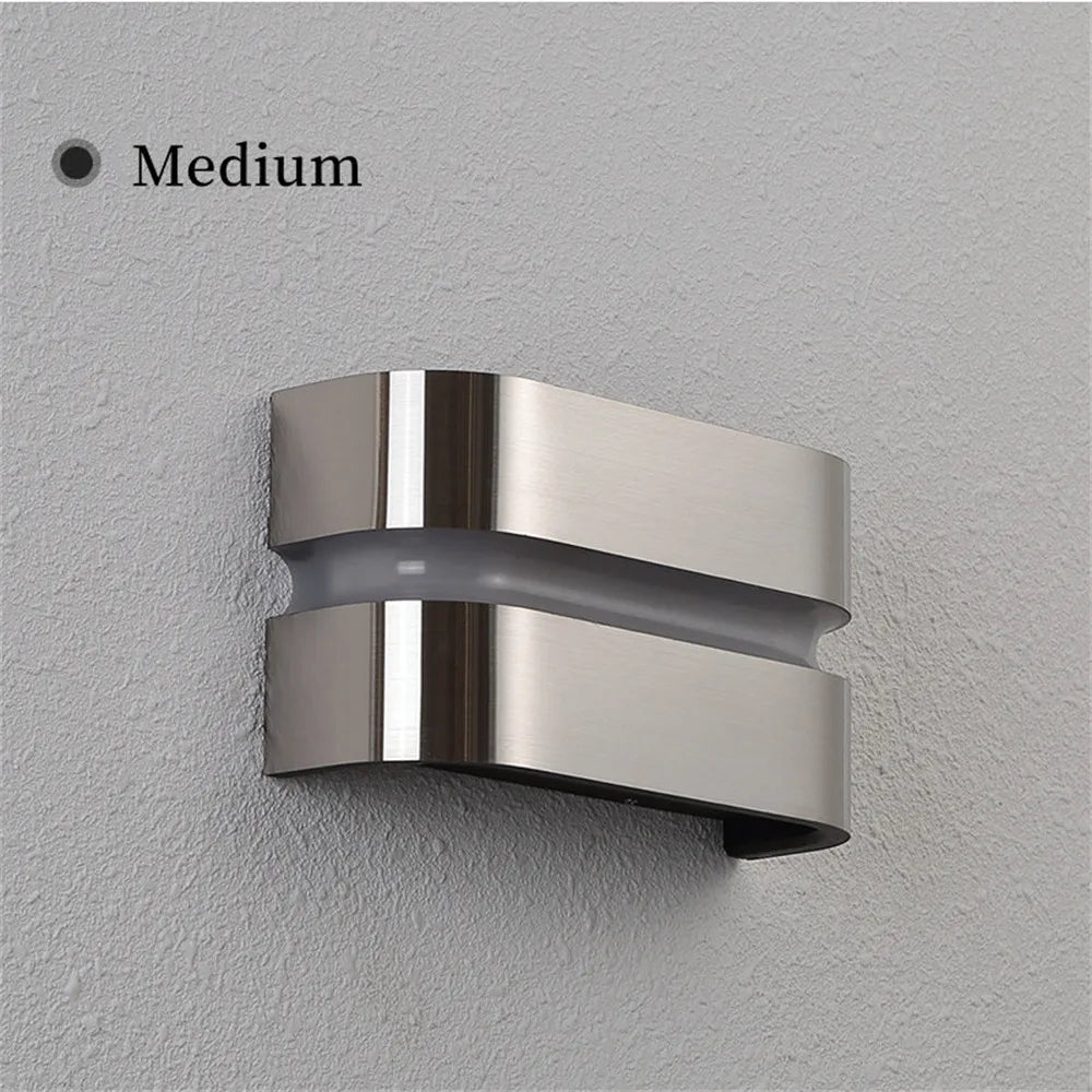 applique murale led moderne en acier inoxydable étanche pour extérieur - vue 5 sur 9