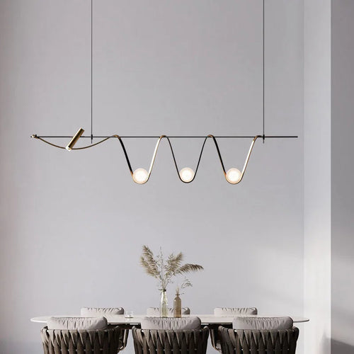 suspension créative minimaliste à led pour éclairage intérieur - vue 2 sur 9