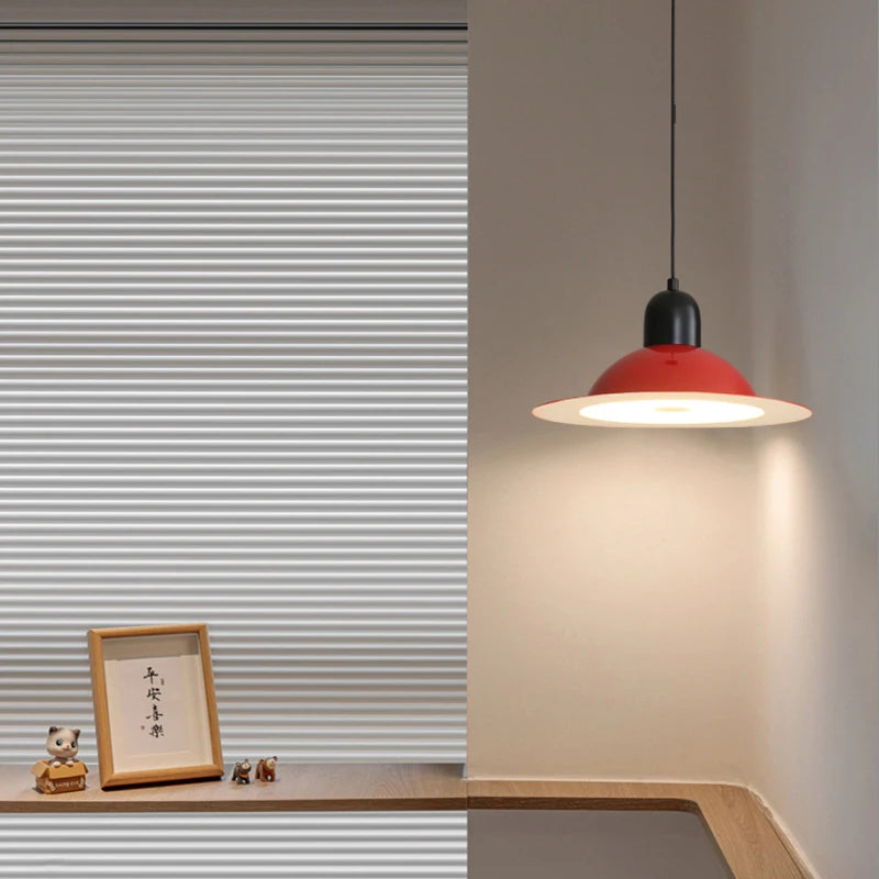 suspension led en métal avec lumière modifiable - vue 4 sur 17