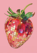 affiche créative de boule disco abstraite rétro pour décoration murale