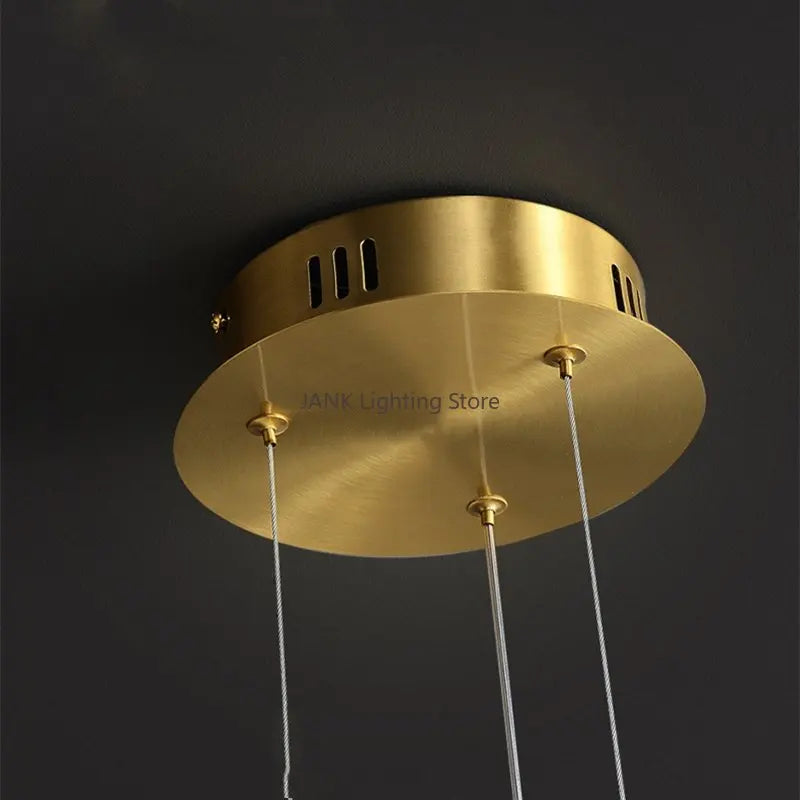lustre led créatif nordique en forme de haricots magiques double couche - vue 4 sur 11