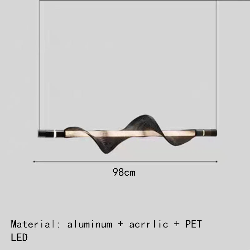 lustre design art déco suspendu pour cuisine et bar - vue 9 sur 22