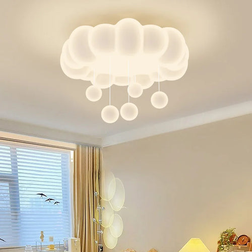lustre moderne donuts minimaliste avec télécommande gradation - vue 5 sur 10