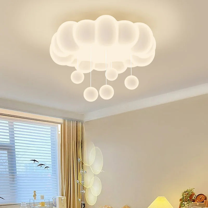 lustre moderne donuts minimaliste avec télécommande gradation - vue 4 sur 10