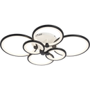 lustre moderne à anneaux circulaires avec éclairage led