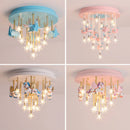 plafonnier moderne licorne étoiles décoration pour enfants intérieur