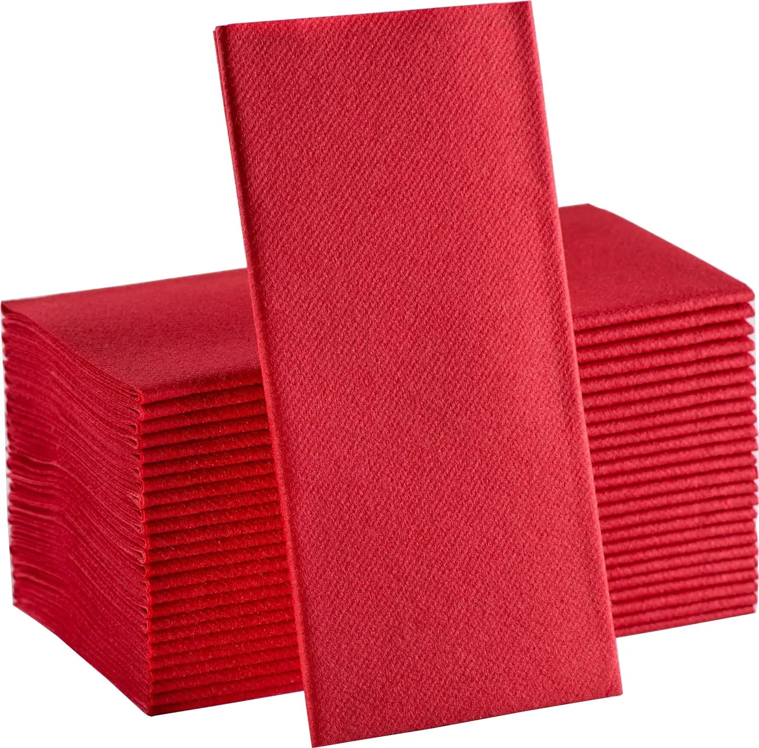 Serviette de table papier effet lin jetable lot100
