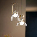 suspension en verre transparent avec fil réglable pour décor intérieur
