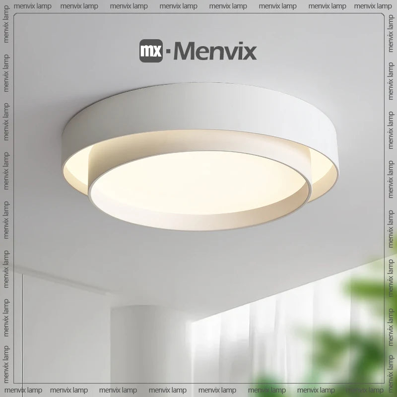 menvix moderne led à intensité variable rond carré luminaires intérieur - vue 4 sur 14