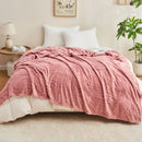plaid polaire sherpa doux motif plaid jacquard intérieur