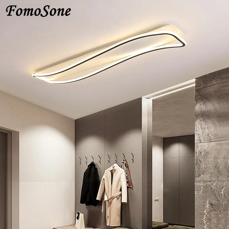 Lustre LED moderne intérieur salon chambre allée - vue 6 sur 22