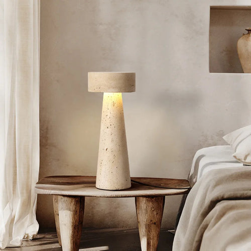 Creative Stone Table Lamp Desk Light for Bedroom Living Room Study - vue 2 sur 7