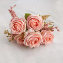 bouquet de roses artificielles pour décoration de jardin