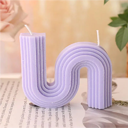 bougies parfumées géométriques en forme de u pour décoration intérieure - vue 12 sur 27
