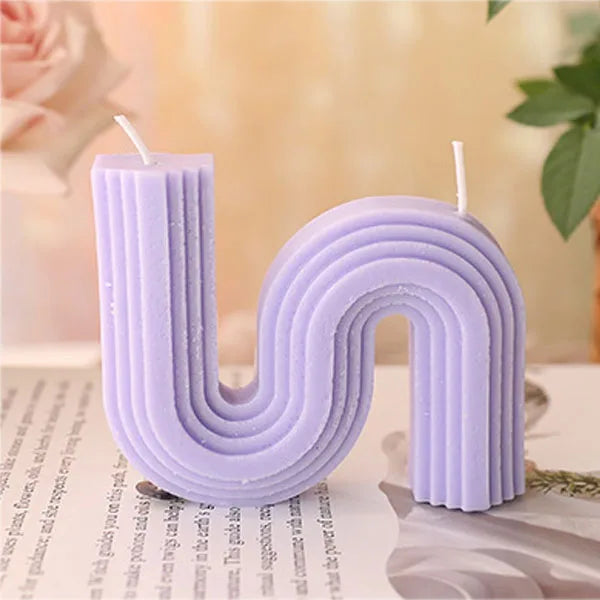 bougies parfumées géométriques en forme de u pour décoration intérieure - vue 11 sur 27