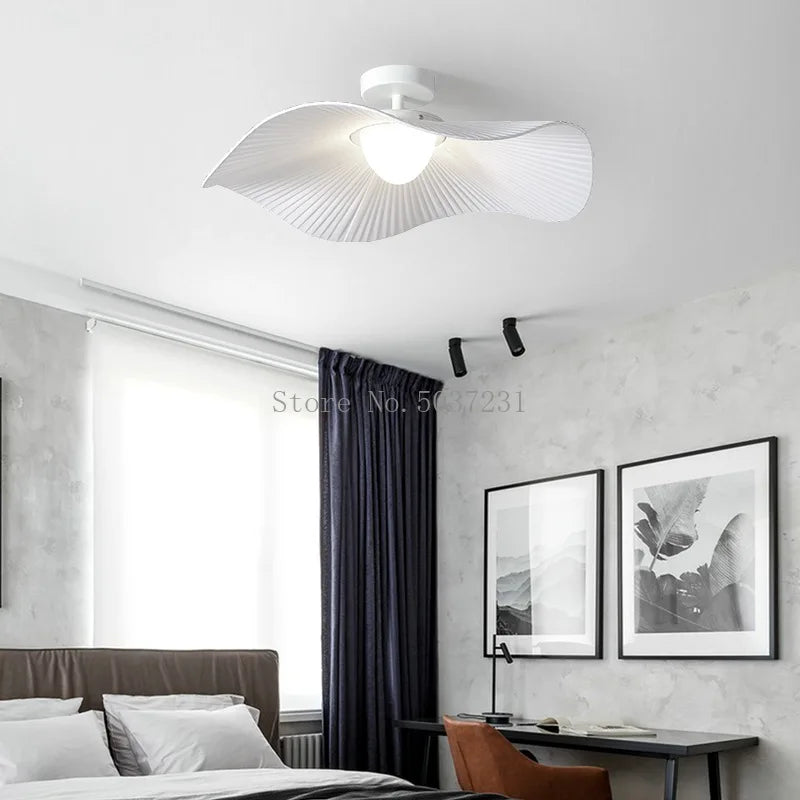 lustre nordique design lotus éclairage led moderne pour intérieur - vue 4 sur 10