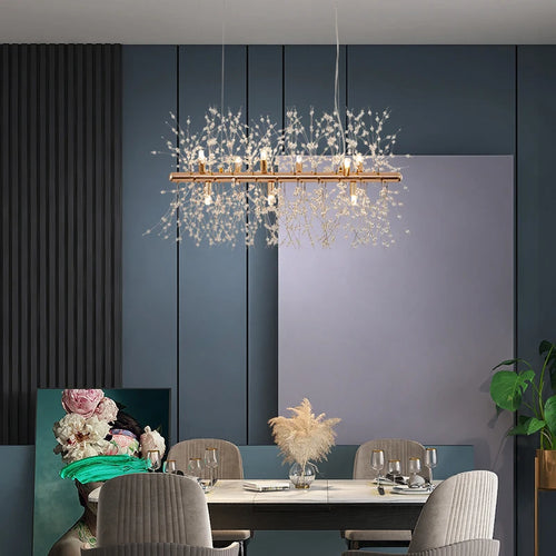 lustre à led moderne style nordique pour décoration intérieure - vue 6 sur 14