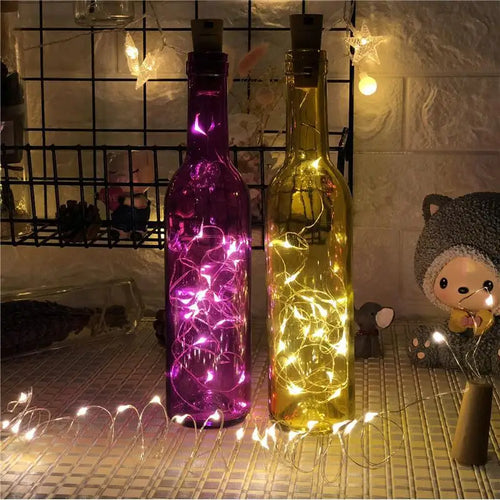 guirlande lumineuse led en fil de cuivre pour décoration festive - vue 5 sur 14