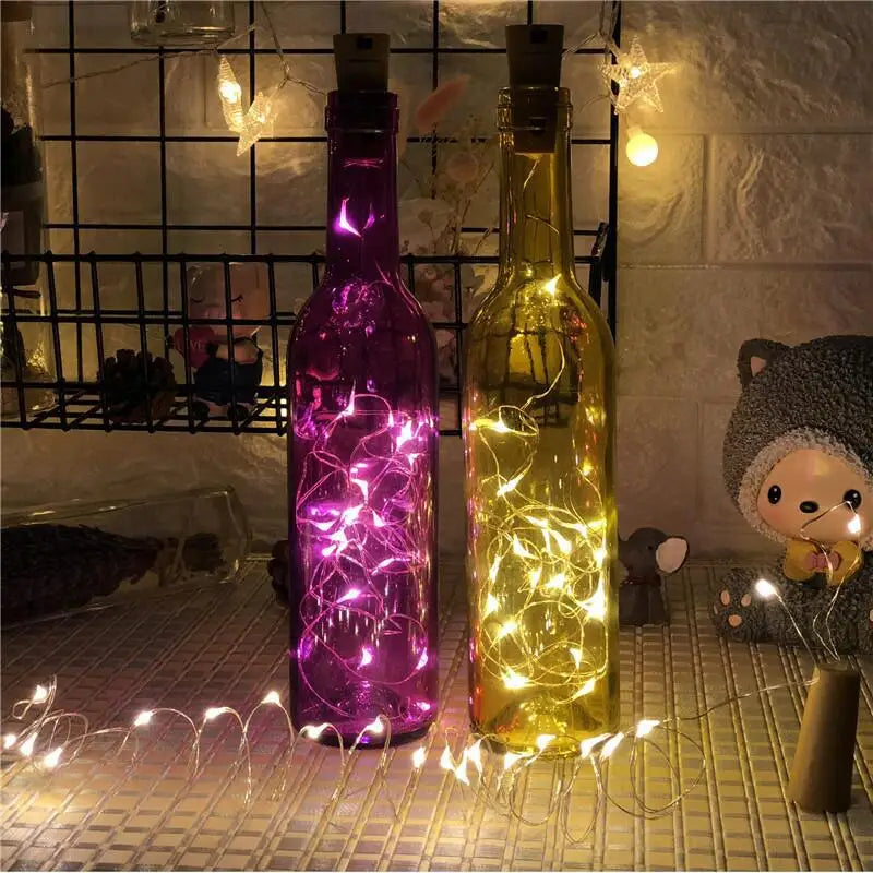 guirlande lumineuse led en fil de cuivre pour décoration festive - vue 4 sur 14