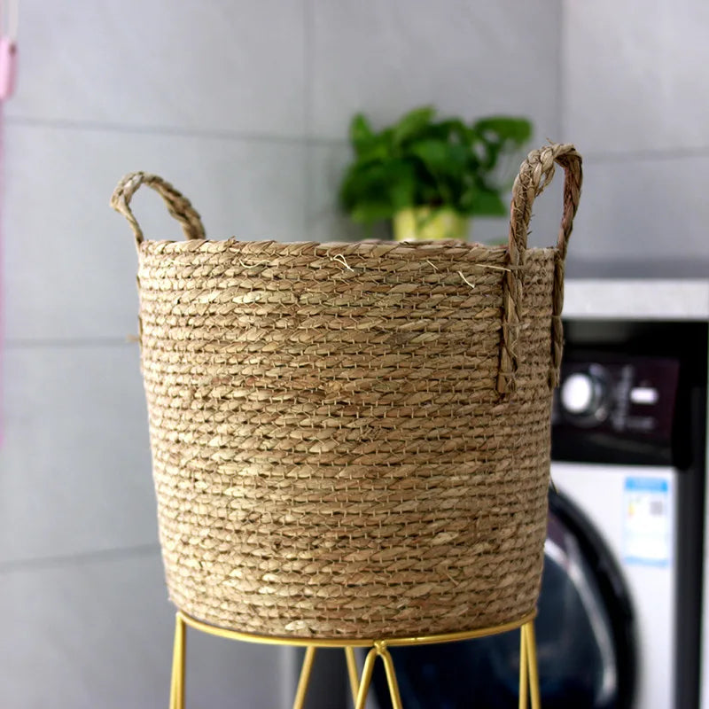 panier tissé à la main pour jardinage et rangement décoratif - vue 3 sur 11