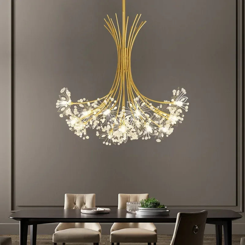 Dandelion Chandelier Nordic Pendant Lamp Ceiling Suspension Hanging Light for Living Ding Room - vue 1 sur 10