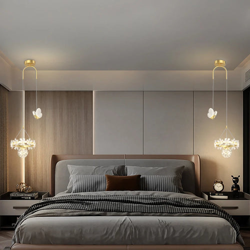lustre minimaliste en cristal de luxe à tête unique - vue 2 sur 12