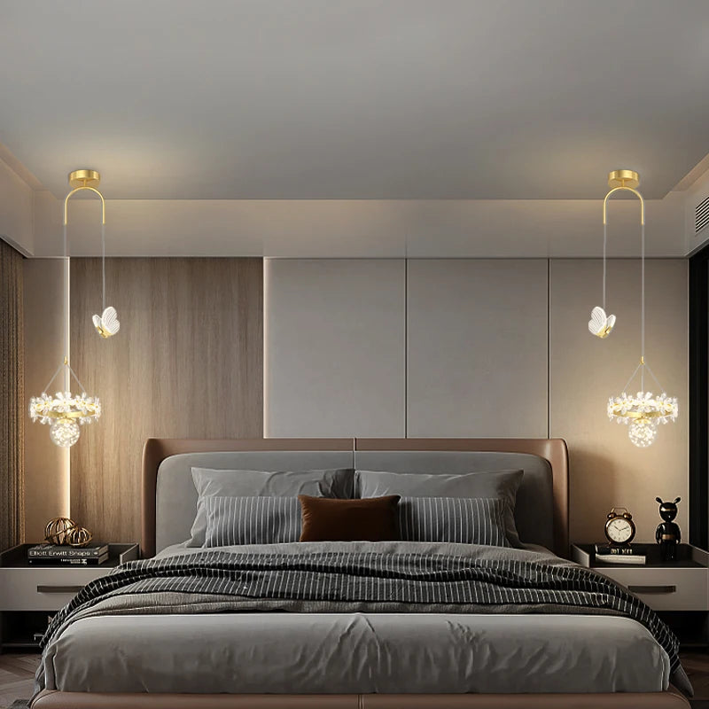 lustre minimaliste en cristal de luxe à tête unique - vue 2 sur 12