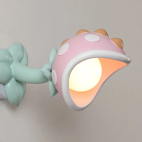 applique murale fleur pour éclairage chambre enfant en résine PE - vue 6 sur 7