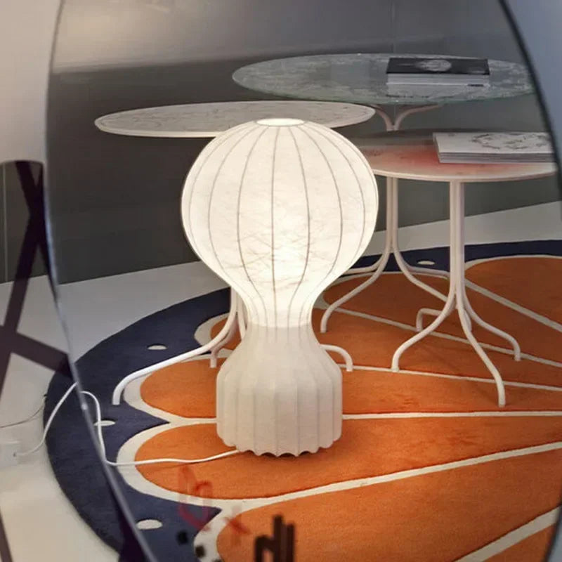 Italy Design Silk LED Table Lamp Floor Light Study Bedroom Bedside Living Room - vue 3 sur 9