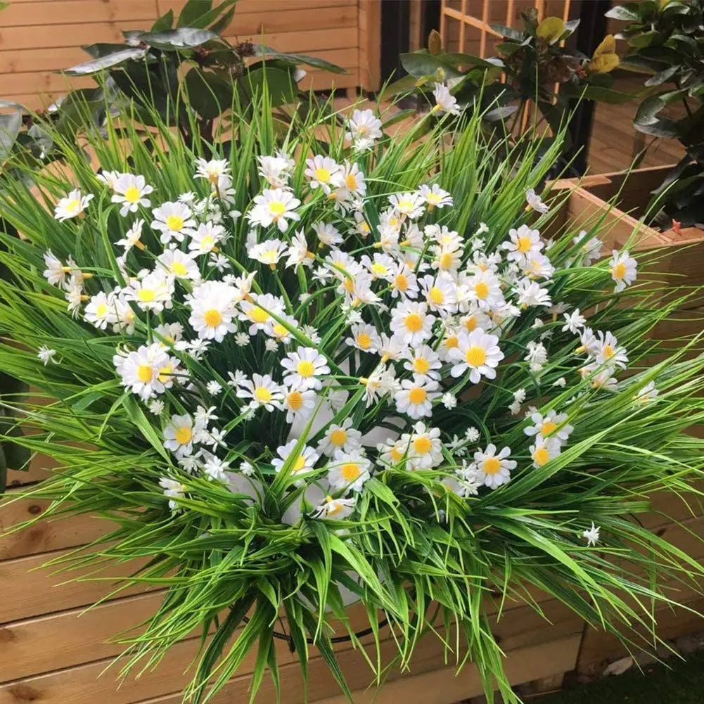 marguerites artificielles résistantes aux uv pour décoration extérieure et intérieure - vue 3 sur 12