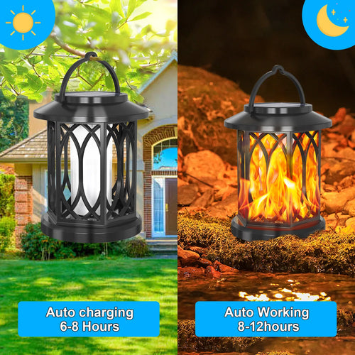 suspension solaire à flamme pour jardin extérieur - vue 3 sur 6