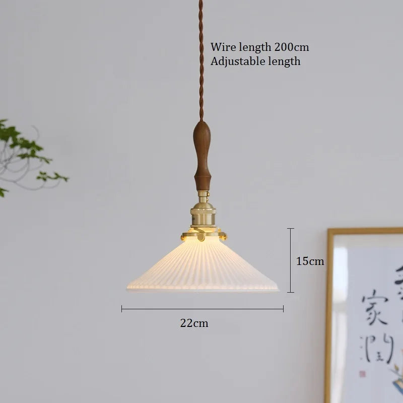 suspension céramique cuivre design nordique vintage décoratif