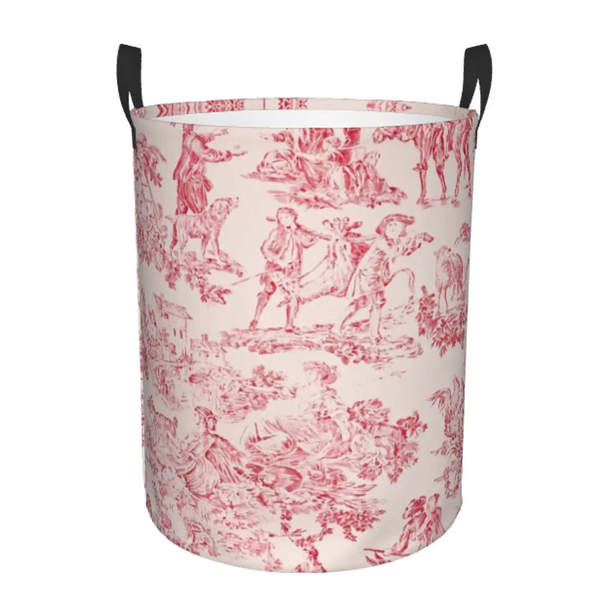 panier à linge pliable personnalisé classique en toile de jouy pour jouets - vue 14 sur 29