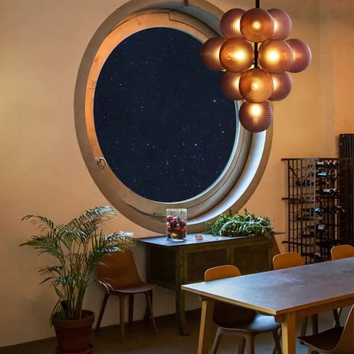 lustre moderne en verre design créatif pour décoration intérieure - vue 3 sur 15