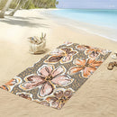 Serviette de plage vintage florale microfibre sechage rapide