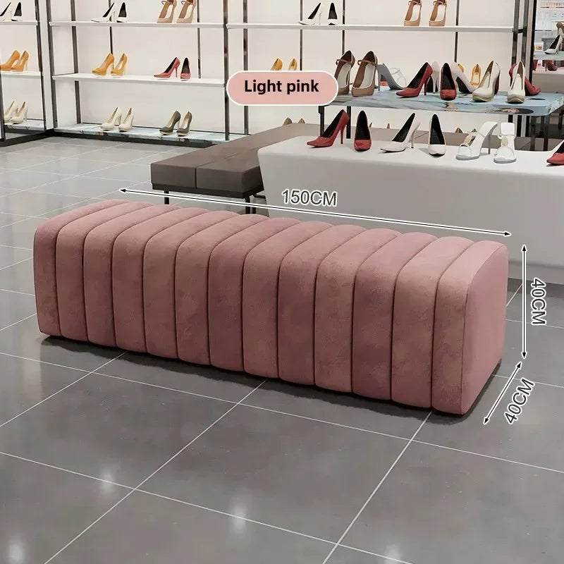 banc à chaussures design moderne avec repose pieds doux et confortable - vue 14 sur 26