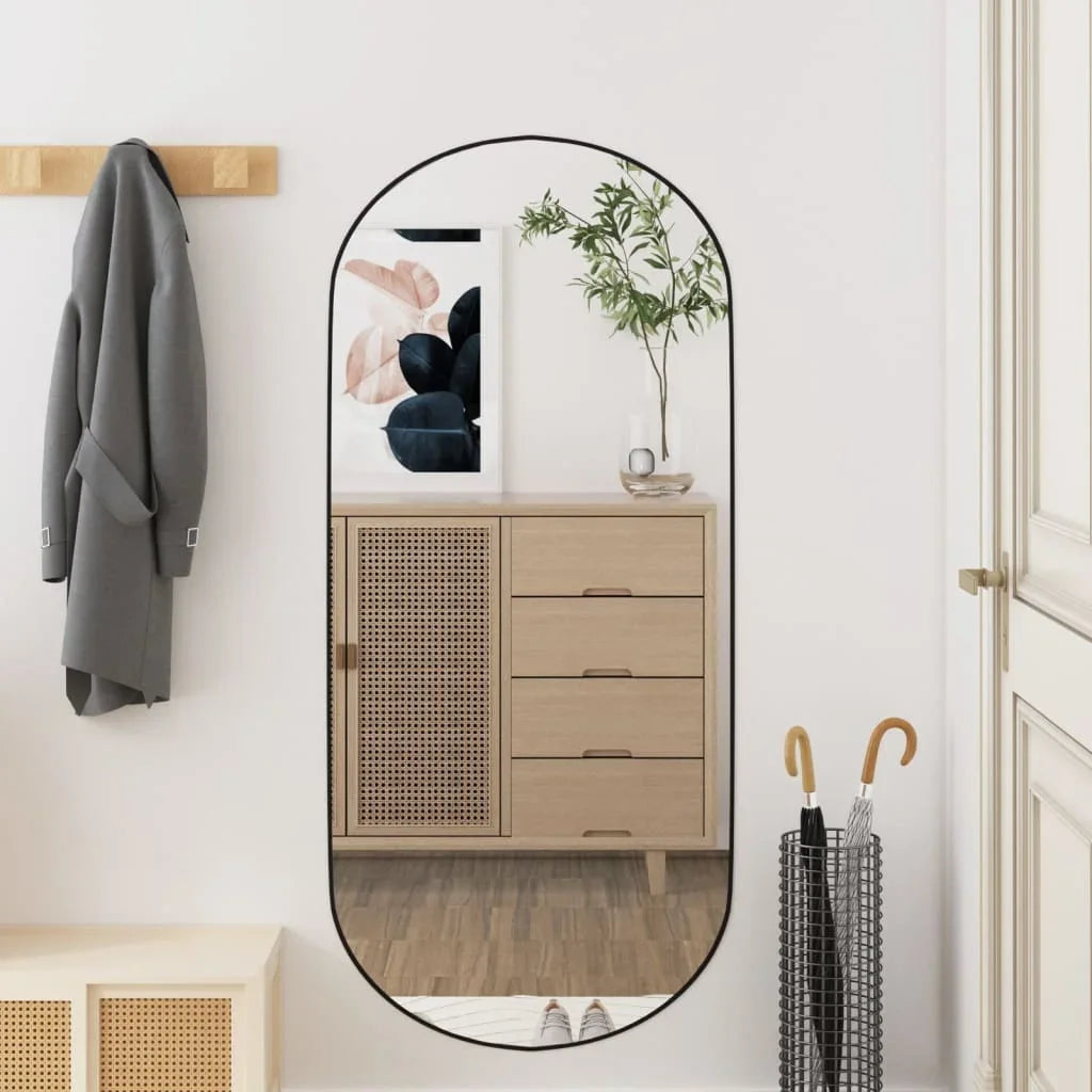 miroir mural ovale en verre pour décoration intérieure élégante - vue 7 sur 7