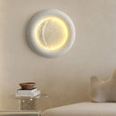 applique murale led ronde en forme de lune design art déco interchangeable