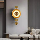 applique murale art déco en métal doré pour décoration intérieure