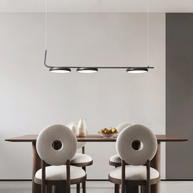lustre moderne hauteur réglable luminaires suspendus - vue 3 sur 10