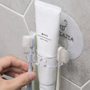 porte-brosse à dents auto-adhésif avec support et distributeur intégré