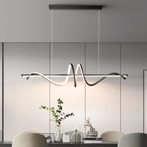 suspension moderne à led au design minimaliste élégant - vue 3 sur 18