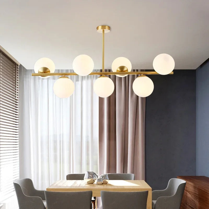 suspension moderne en verre pour décoration intérieure élégante - vue 4 sur 11