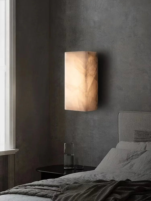 applique murale led marbre rétro pour extérieur étanche - vue 5 sur 9