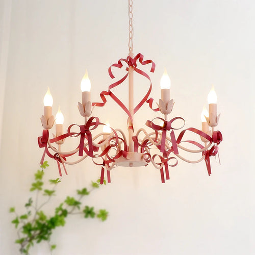 lustre mignon pour enfant style pastoral avec nœud - vue 4 sur 14
