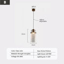 suspension led rétro en verre pour éclairage moderne et ambiance élégante